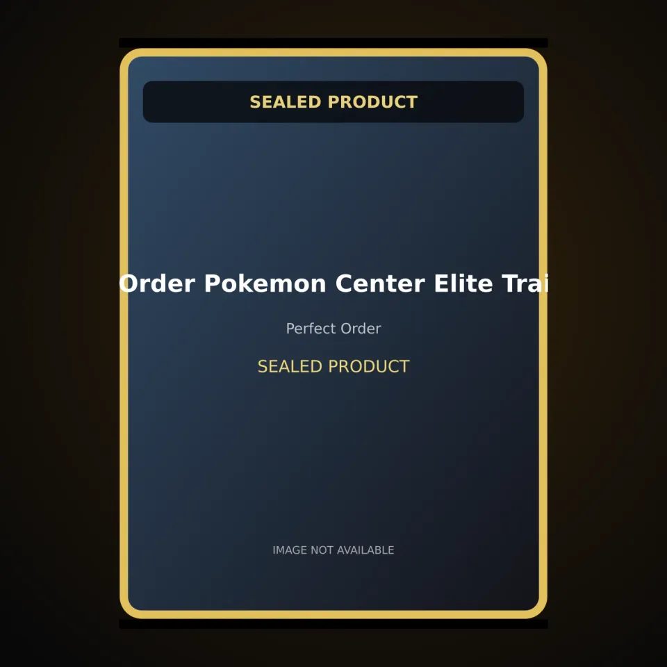 Perfect Order Pokemon Center Elite Trainer Box